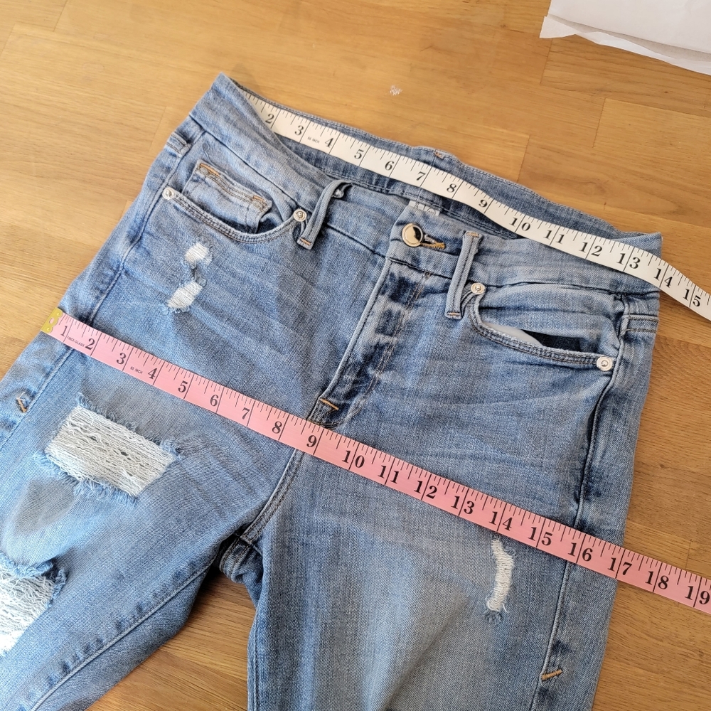 Good American Good Legs Distressed Skinny Jean 4/27 - Picture 10 of 12